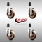 Service Caster 4 Inch 316SS High Temp Glass Filled Nylon 1-1/2 Inch Expanding Stem Caster Set SCC-SS316EX20S414-GFNSHT-112-4 - alternate 4